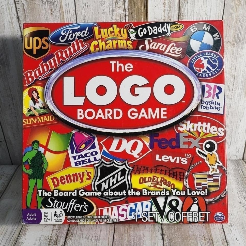Spin Master The Logo Board Game Trivia Brand Knowledge Family Game Night 2009